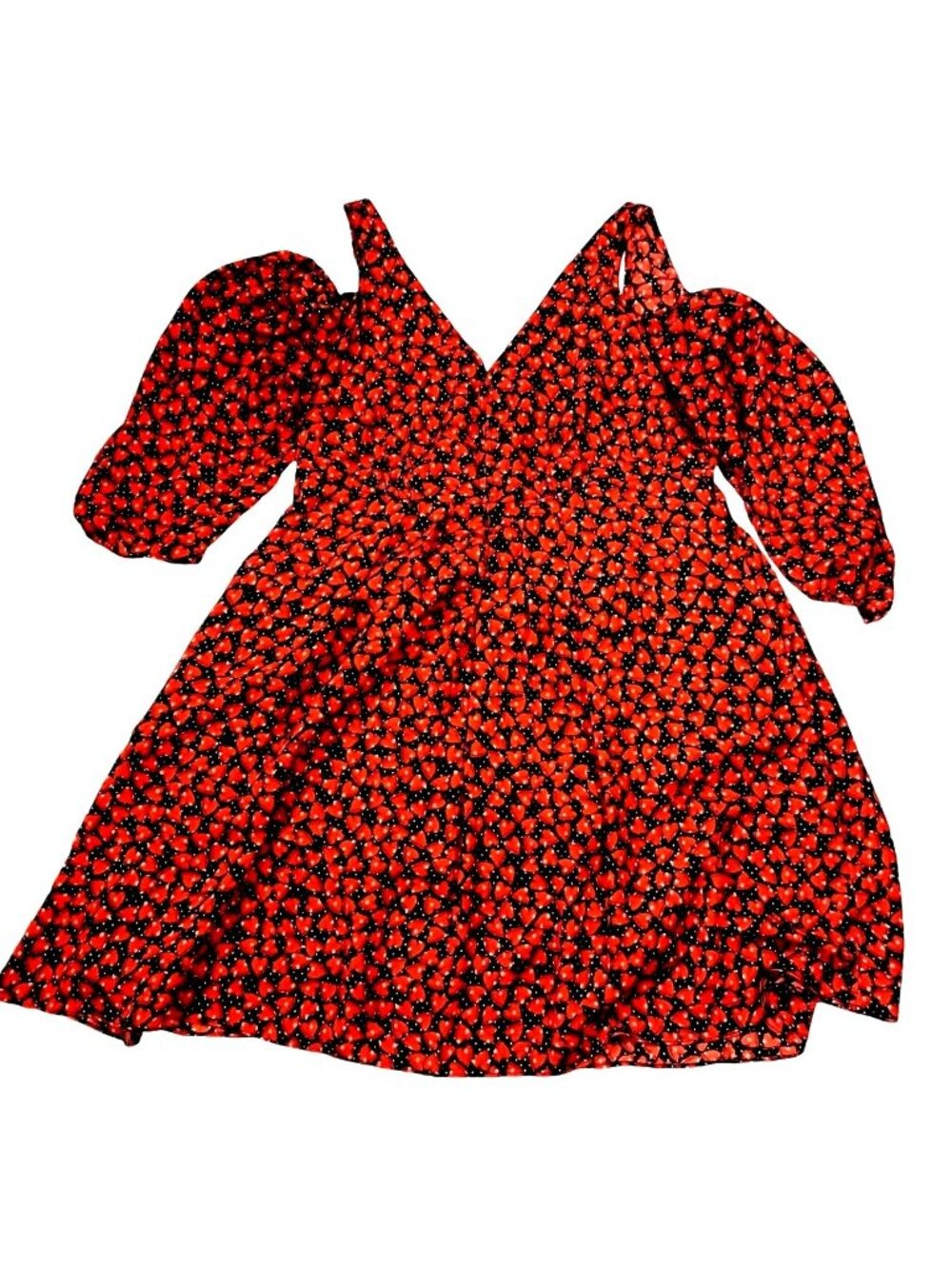 Disney Red Hearts Dress Large Alice Through the Looking Glass Colleen Atwood